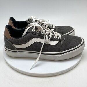 Vans Ward Deluxe Sneakers Mens 8 Gray 500714 Lace Up Comfort Casual Shoes